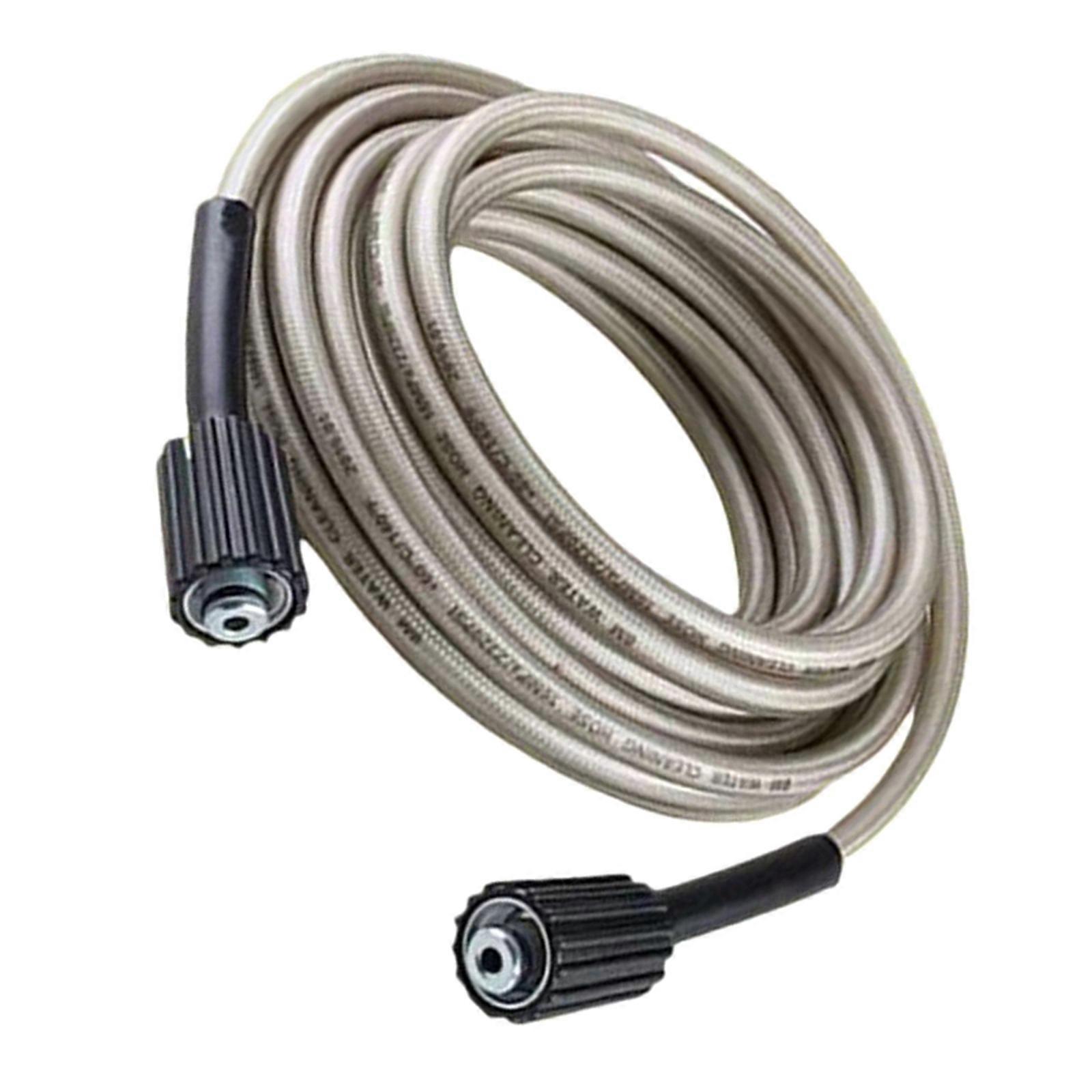 Expandable Nylon Reinforced Pressure Cleaner Hose 25ft Expansion With Double Fast Release Connectors Easy Installation Multicolor