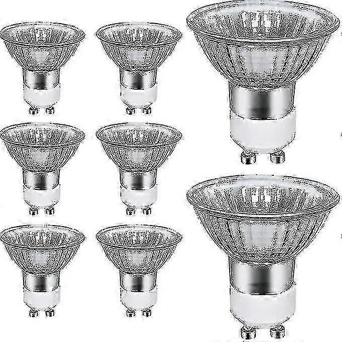 Halogen GU10 Bulbs 8 Pack 700 Lumens 50W Warm Light