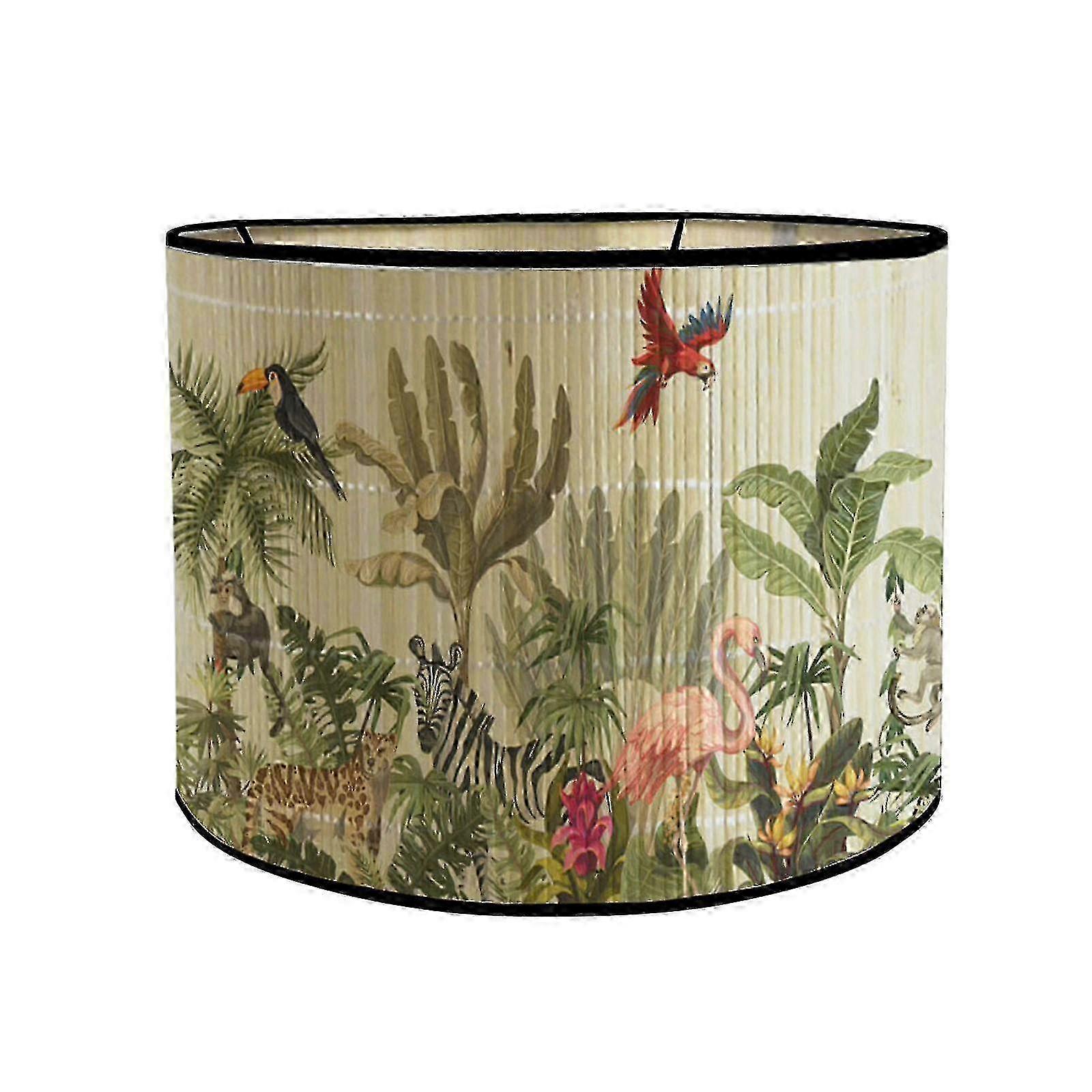Handcrafted Bamboo Drum Shade Lampshade E27 Japanese Design for Table & Pendant Lamps
