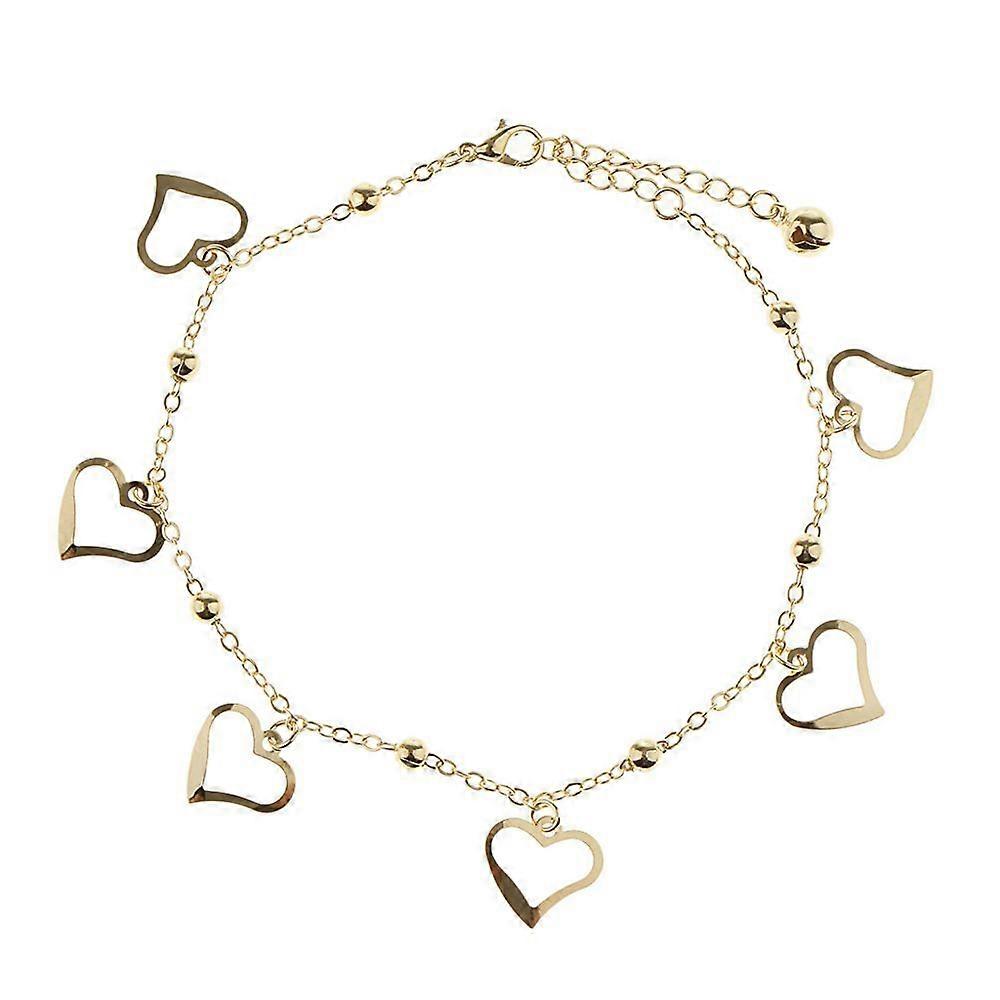 Heart crystal anklets