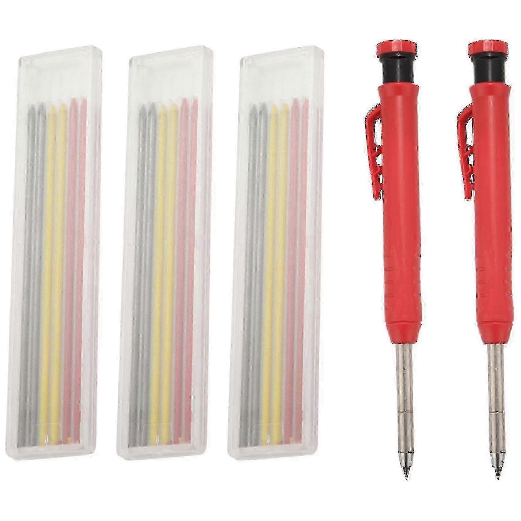 2pc Carpenter Mechanical Pencils Set 18pc Pencil Leads Carpenter A