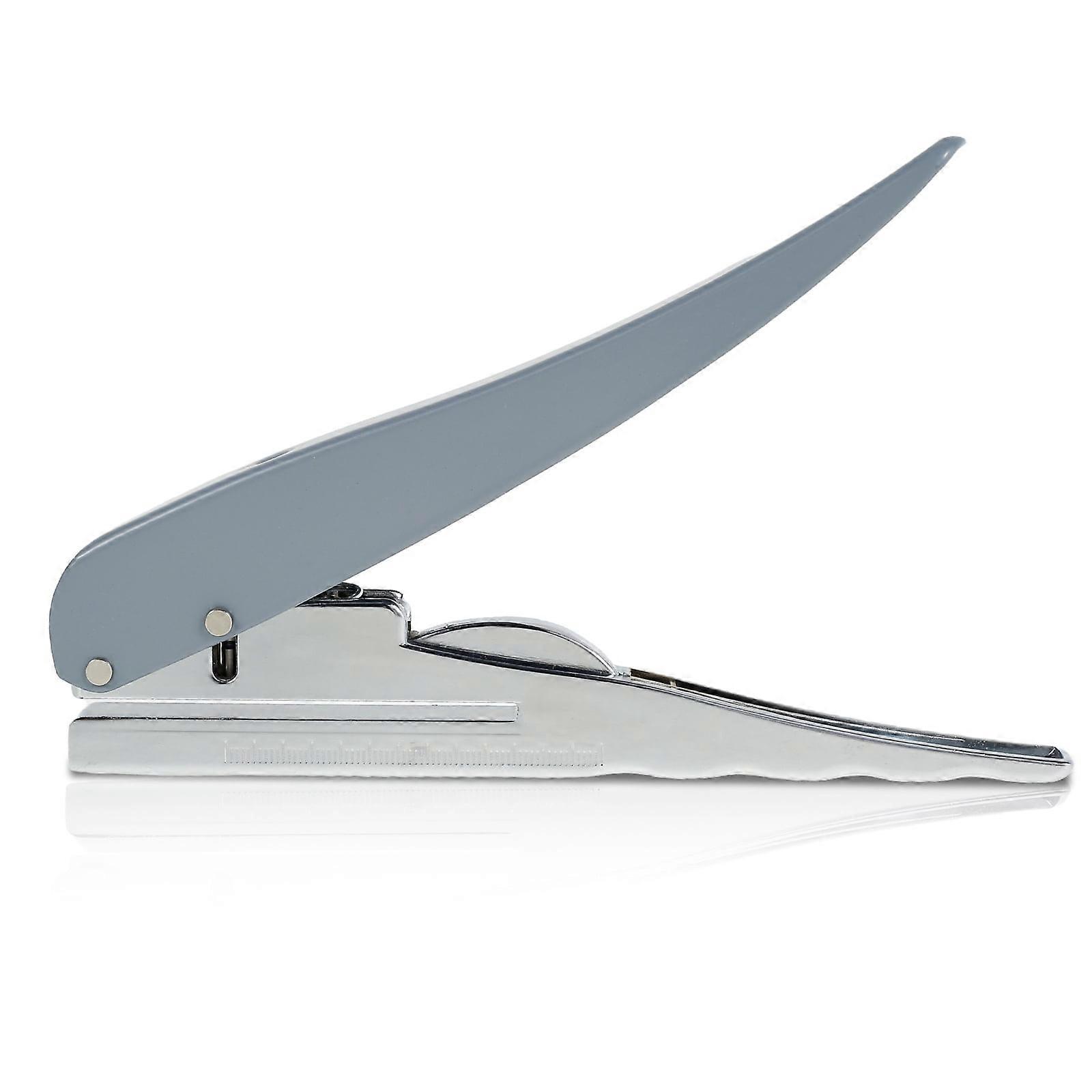 Wekvgz 3/6/8mm Metal Handheld Paper Punch, Single Hole Loose Leaf Punch with Scale, Accurate for Document Binding