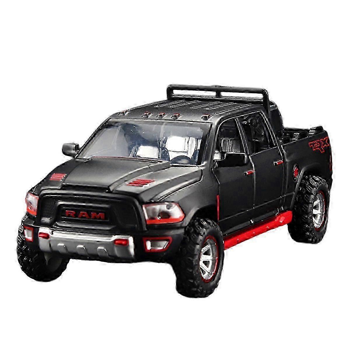 Artificial alloy trx pickup truck model with spare tire sound and light rebound toy