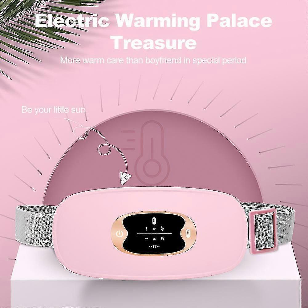 USB elektrisk oppvarmingsmenstruasjonsvarmemassasjebelte for menstruasjonssmerter, kramper, gaver til kvinner