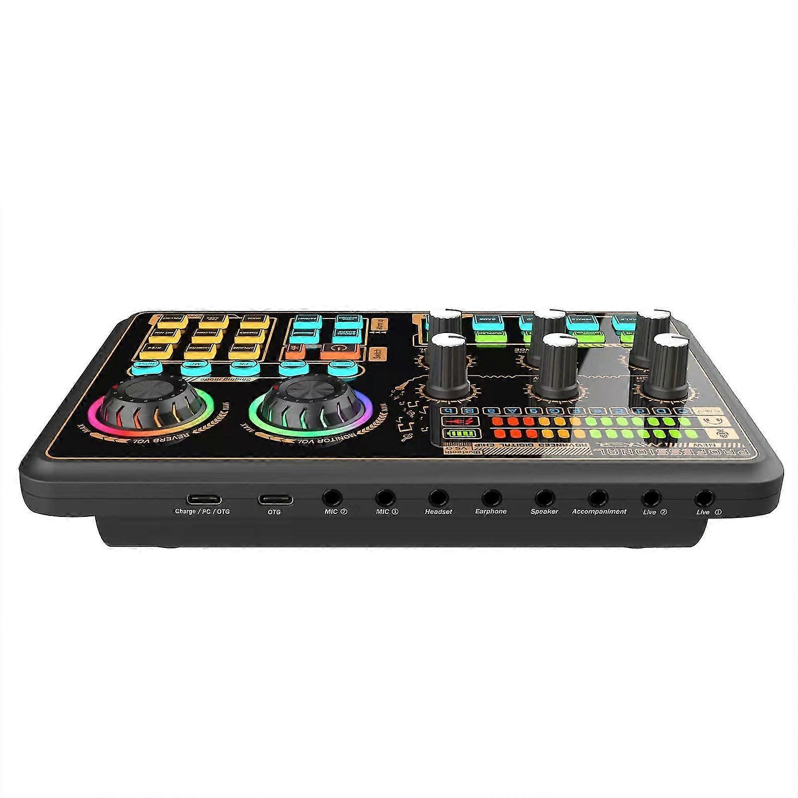 SK600 Multi-function Digital Audio Mixer External Sound Card with BT Wireless Connection for TY