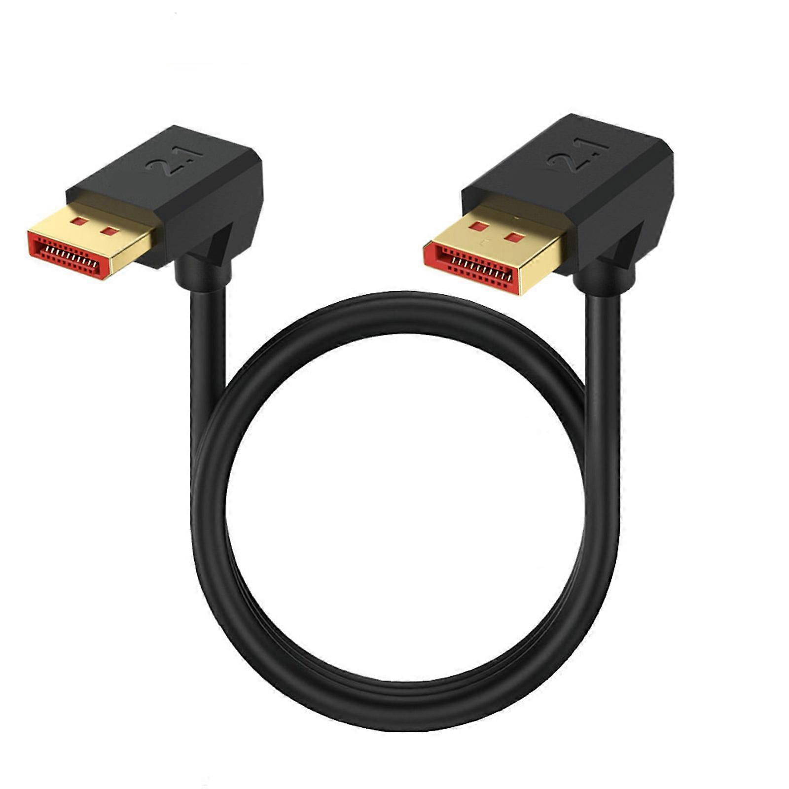 50CM  2.1 Cord 16K Resolution Support Double Monitor Setups And FreeSync Technology For 4090 7900XTX RTX3070 Multicolor