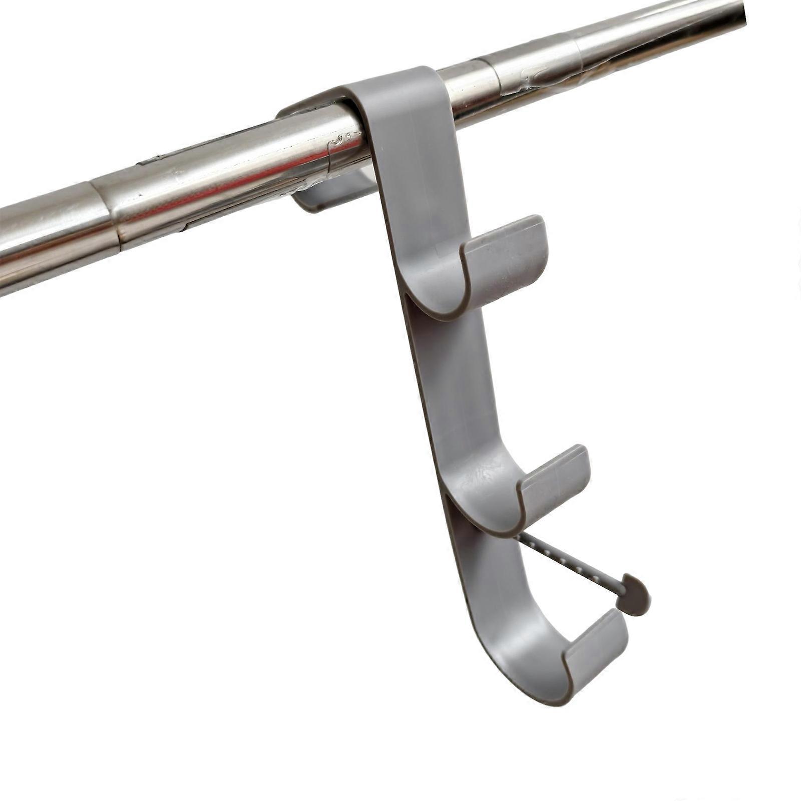 Poolside Pool Leaf Skimmer Net Holder Swimming Pool Side Storage Shelf Stable Swimming Pool Hanger Easy to Use  grey