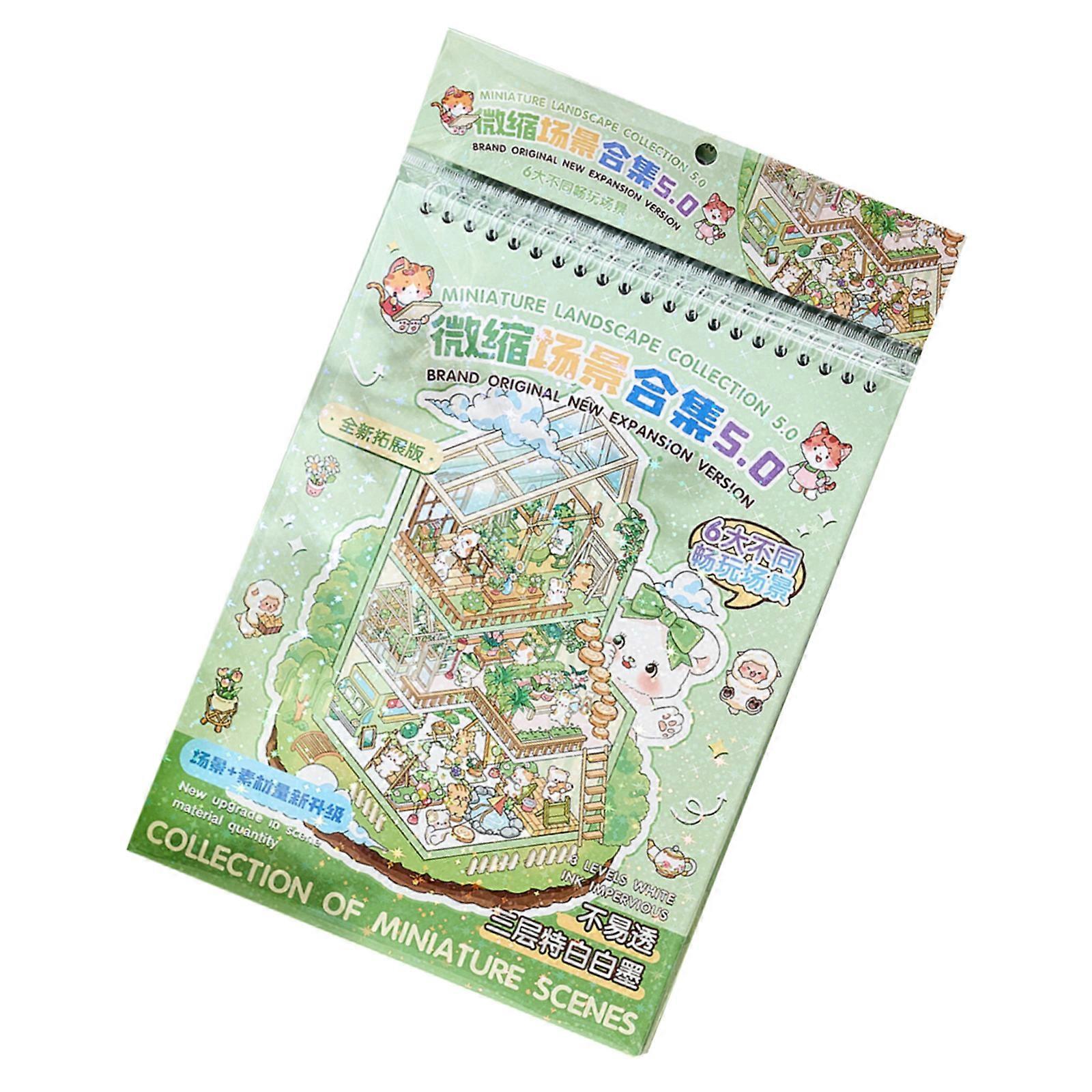 Scene Sticker Pack Fun Sticker Book Suitable for Family Bonding Creative Learning and Interactive 3D Scene Building Multicolor