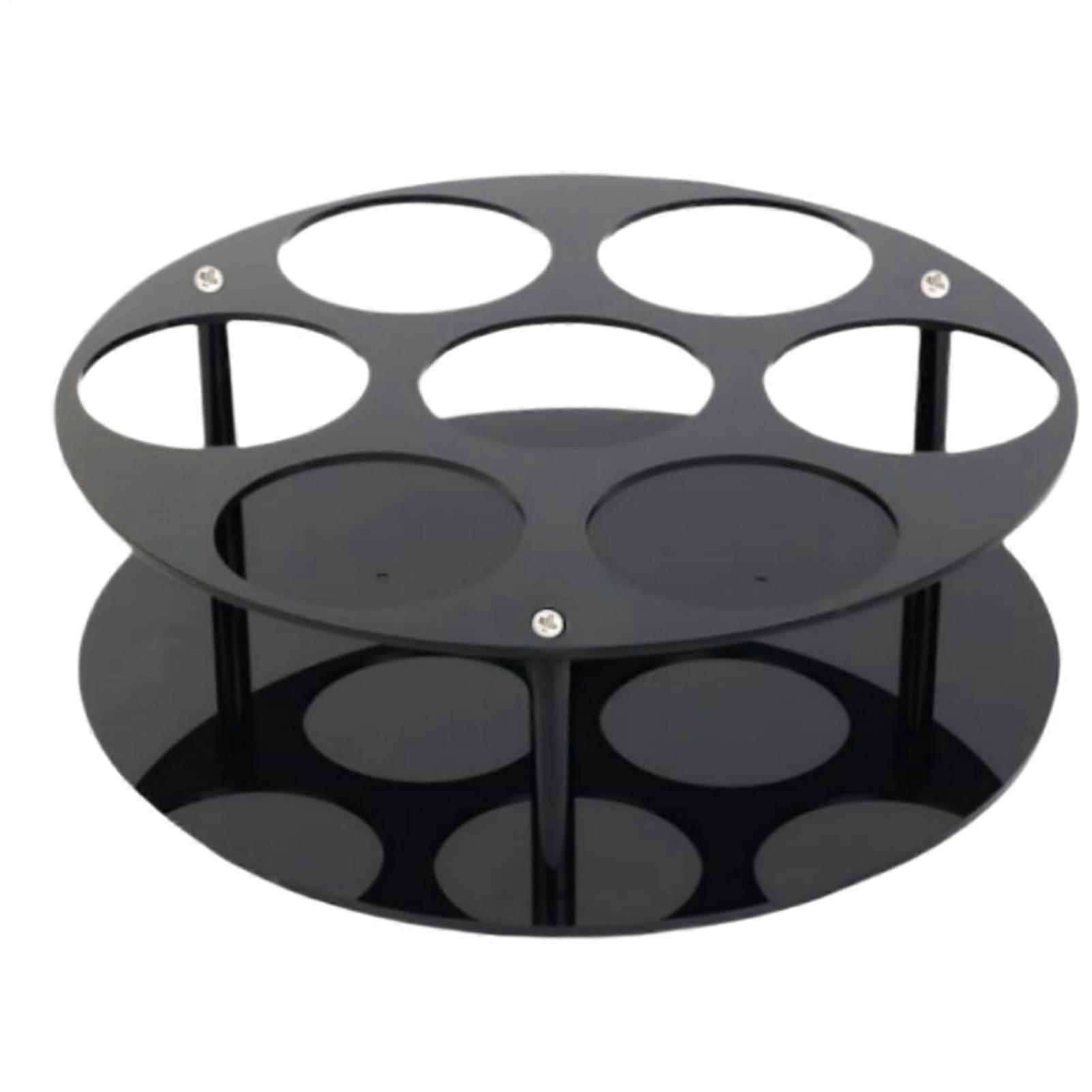 Coffee Syrup Rack Organizer for Countertop with 7 Bottle Holders, Bar and Cafe Storage Stand