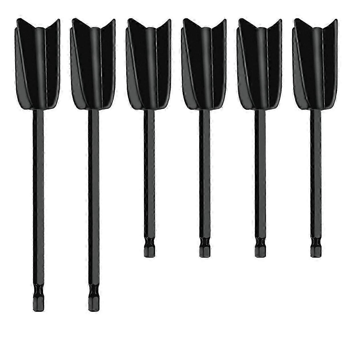 6Pcs Drill Mixer Attachment,Mixer Drill Attachment Resin Mixer Paddles Epoxy Mixer Attachment suitable for Mixing Paint Stirrer
