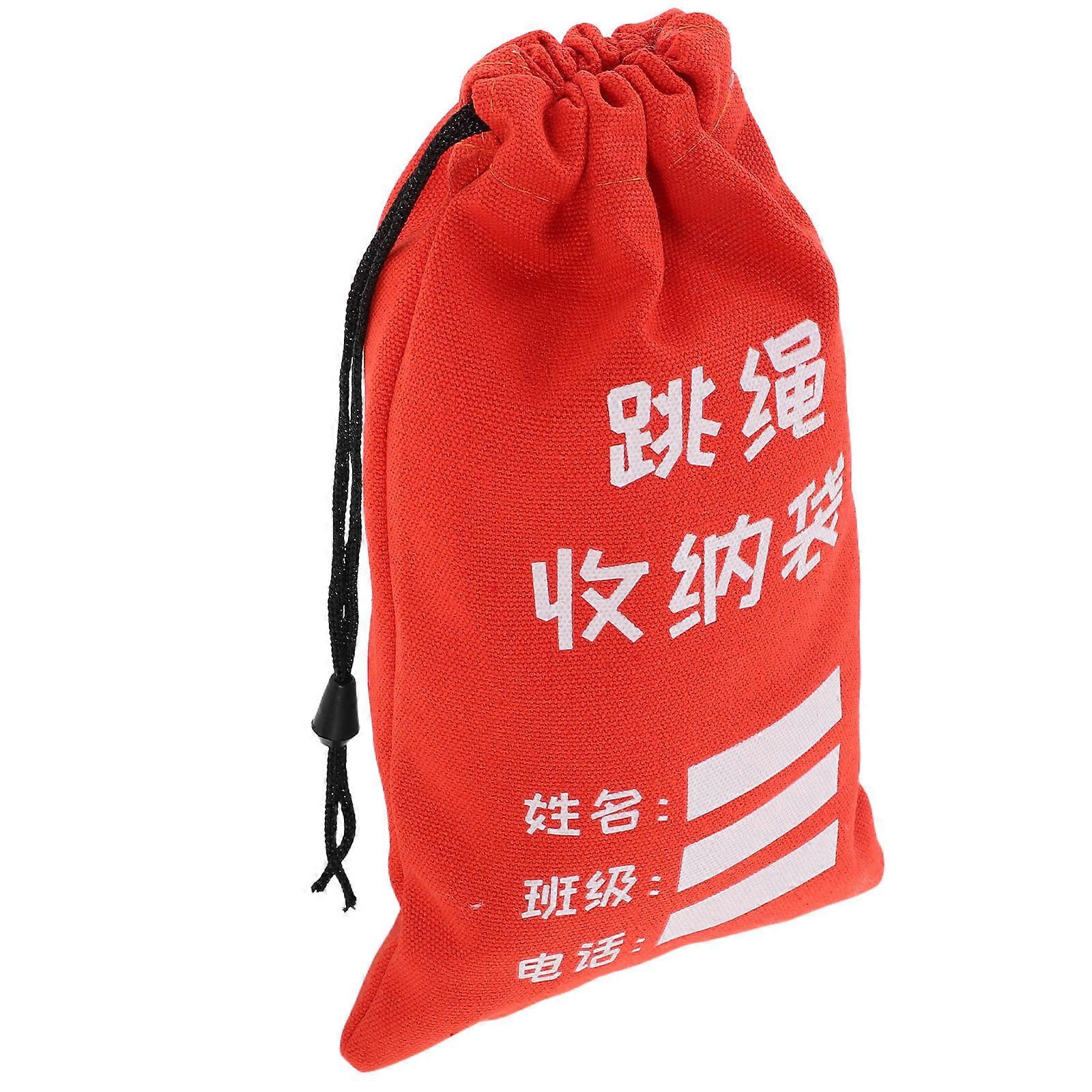 Jump Rope Storage Bag Thick Canvas for Storage Student-Friendly Pouch