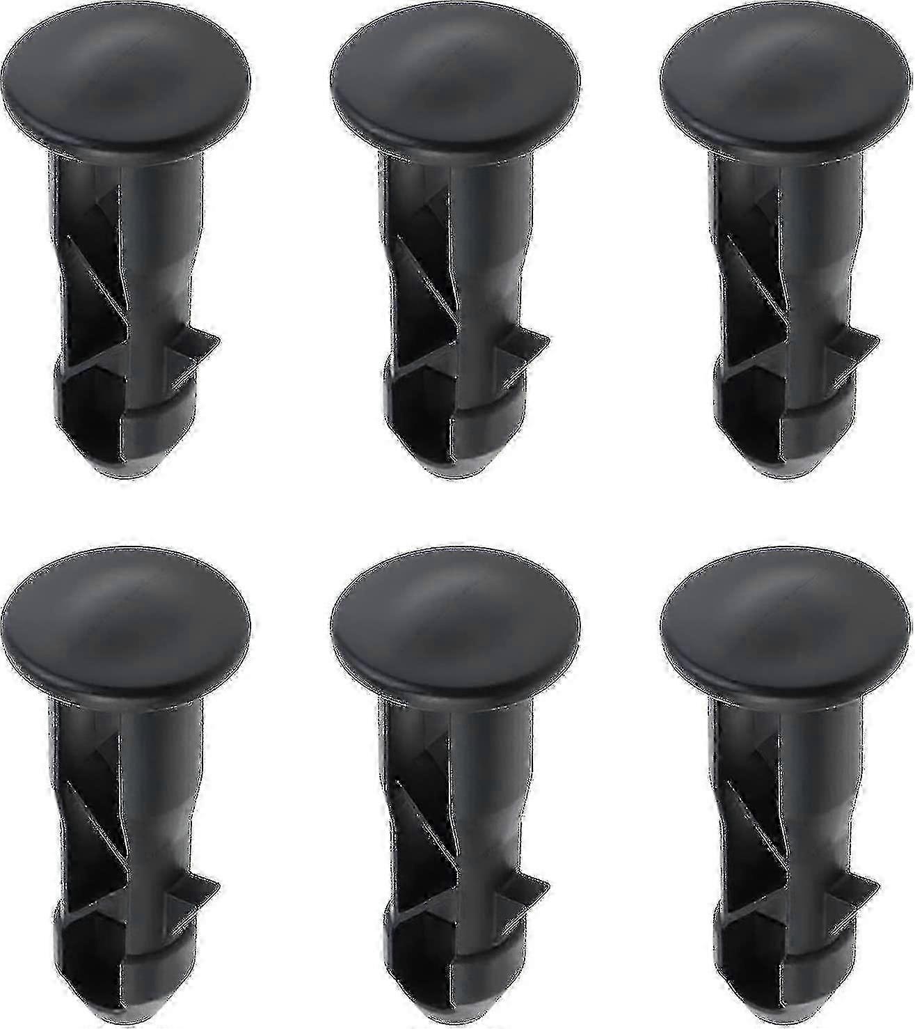 Hinge Bolts & Pins for Trash Can Lids, Fits 240/120/100/60l Outdoor Dustbins - 65mm X 18mm Black Plastic Pairs
