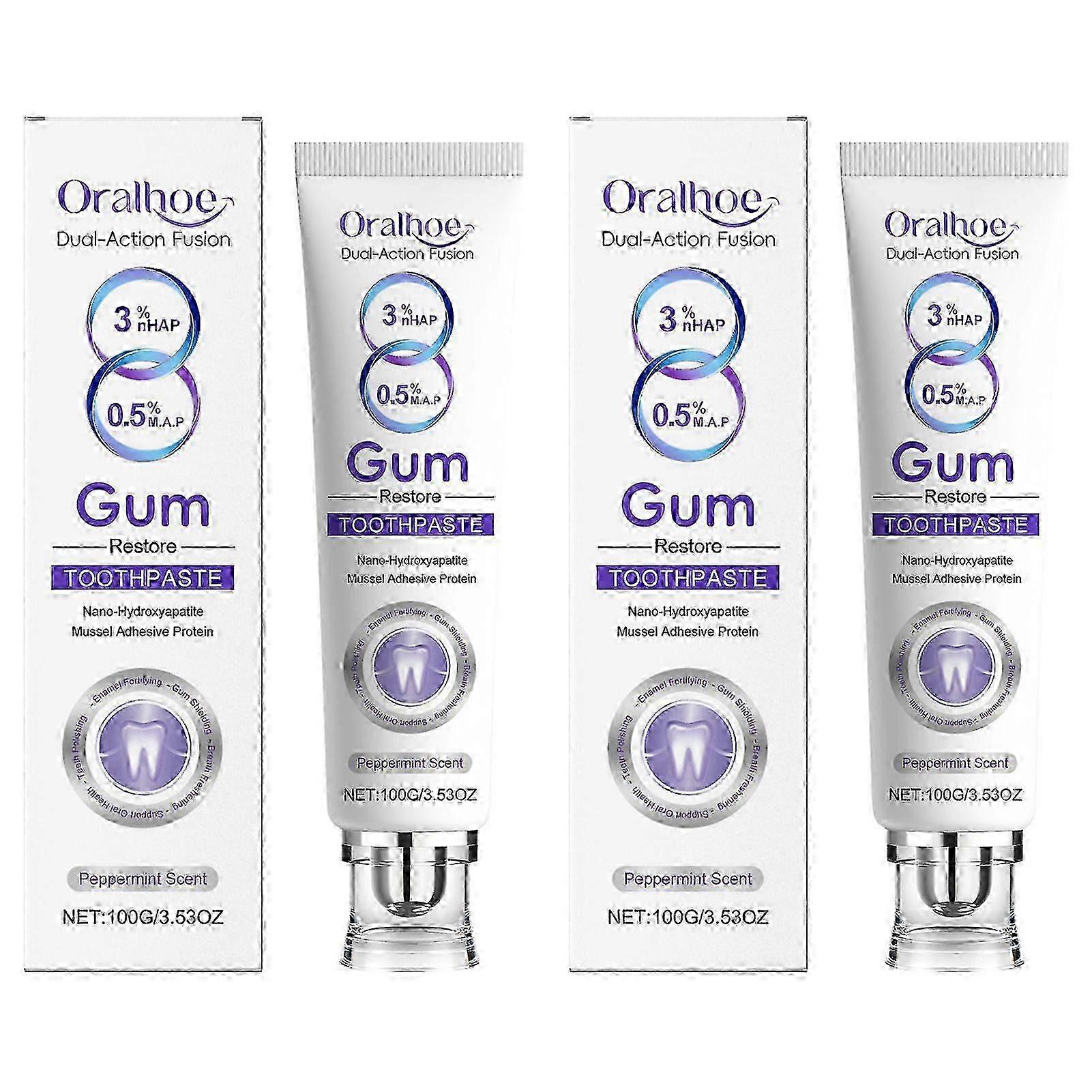 w Pro-Health Advanced Gum Restore Toothpaste 100g, 3% Nano Hydroxyapatite Flouride Toothpaste for Enamel & Gum Care, Anticavity & Antiba