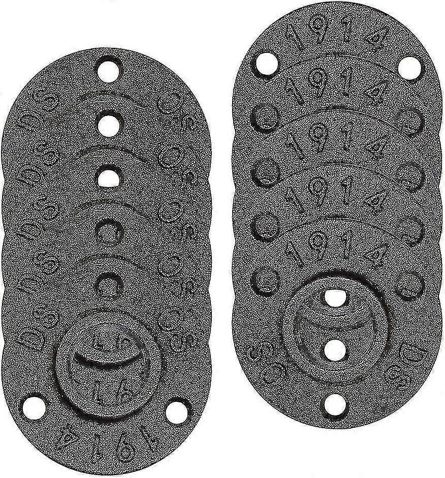 10pcs 1/2 polegadas Floor Flange Pipe, industrial Flanges de tubo preto de ferro Diy Móveis Decor Ha