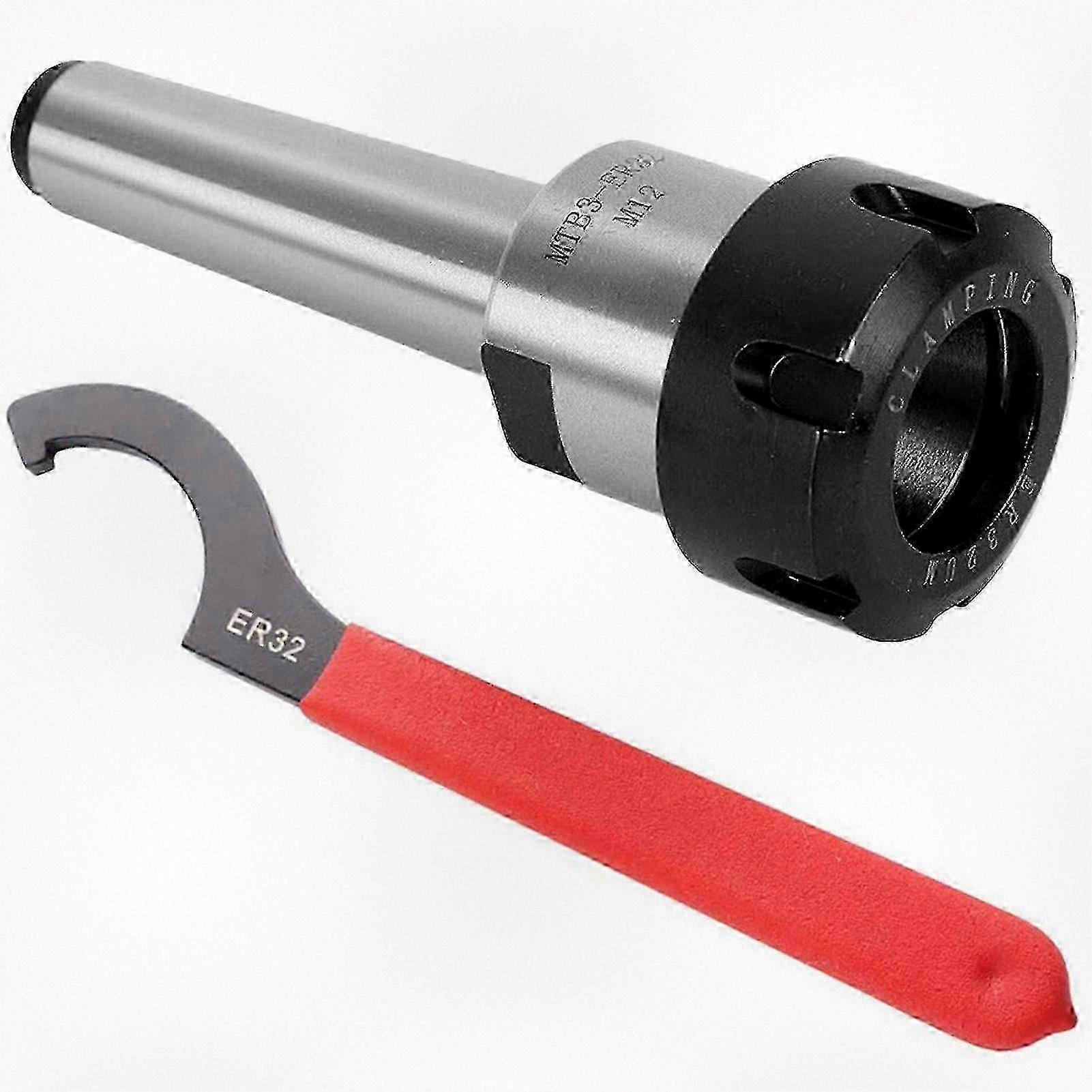 ER32 Collet Chuck Holder with Wrench for Milling Machine MTB2 MTB3 MTB4 Spindle Connection