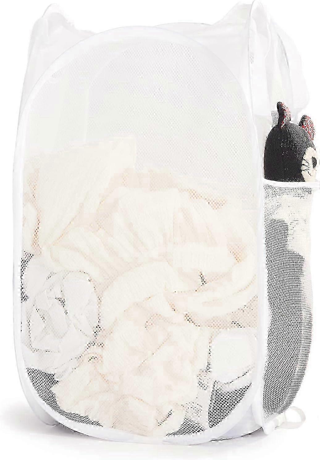 2025 Pop-Up Mesh Laundry Hamper with Handles