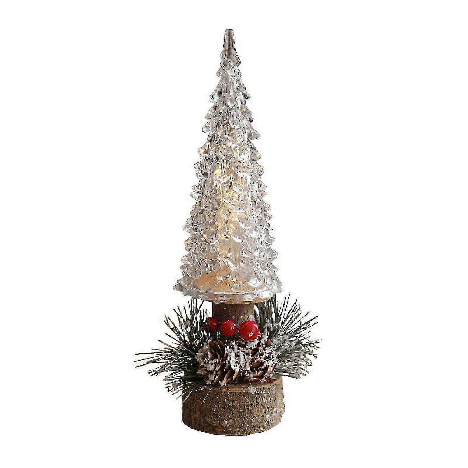 Christmas Lamp Stand with Timer for Holiday Tabletop Decor