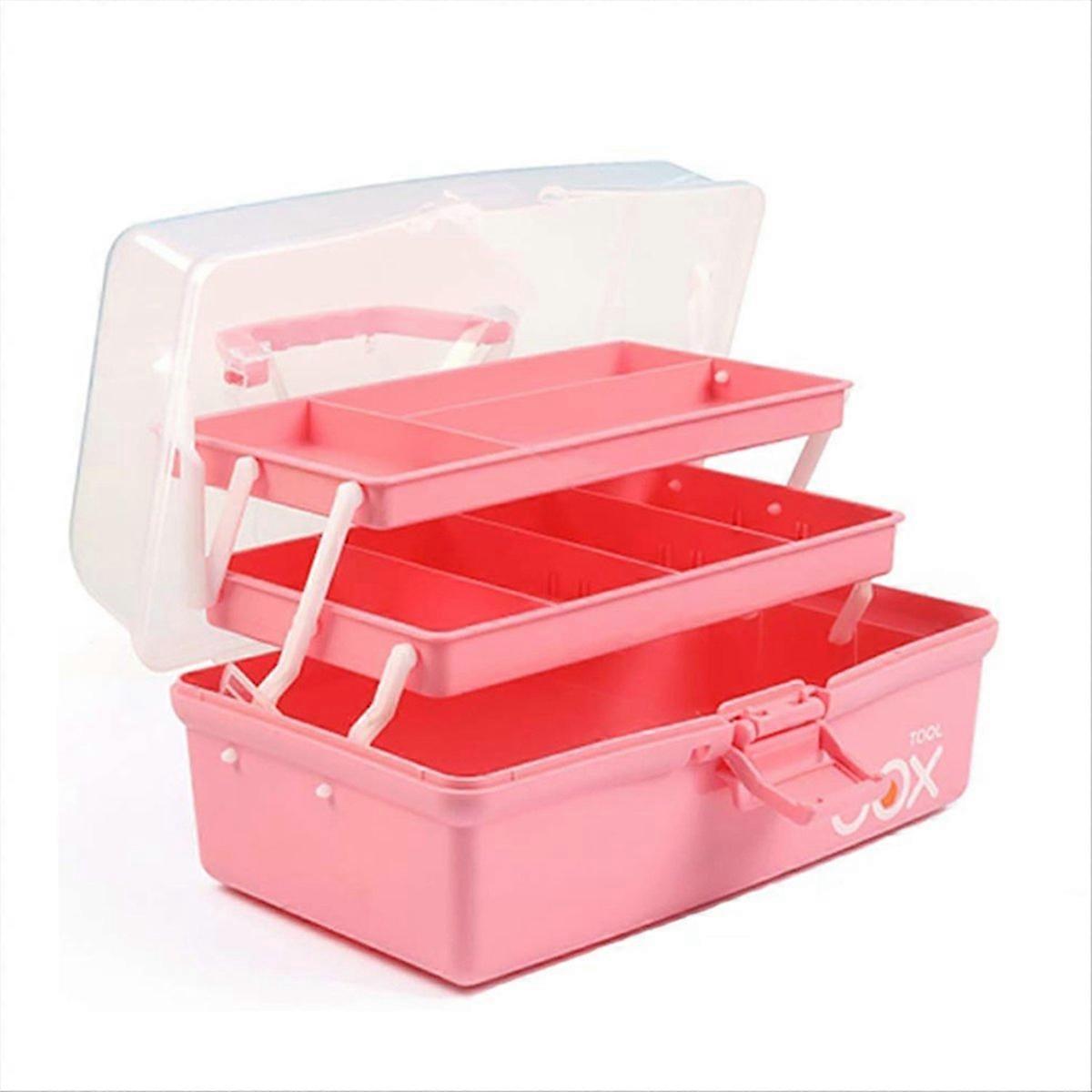 12in Three-Layer Multipurpose Storage Box, Folding Tool Box
