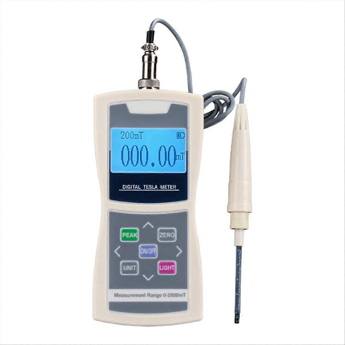 For 0-2500mT Digital Meter Permanent Magnet Gauss Magnetic Flux Field Test 5% Accuracy ZMST-5
