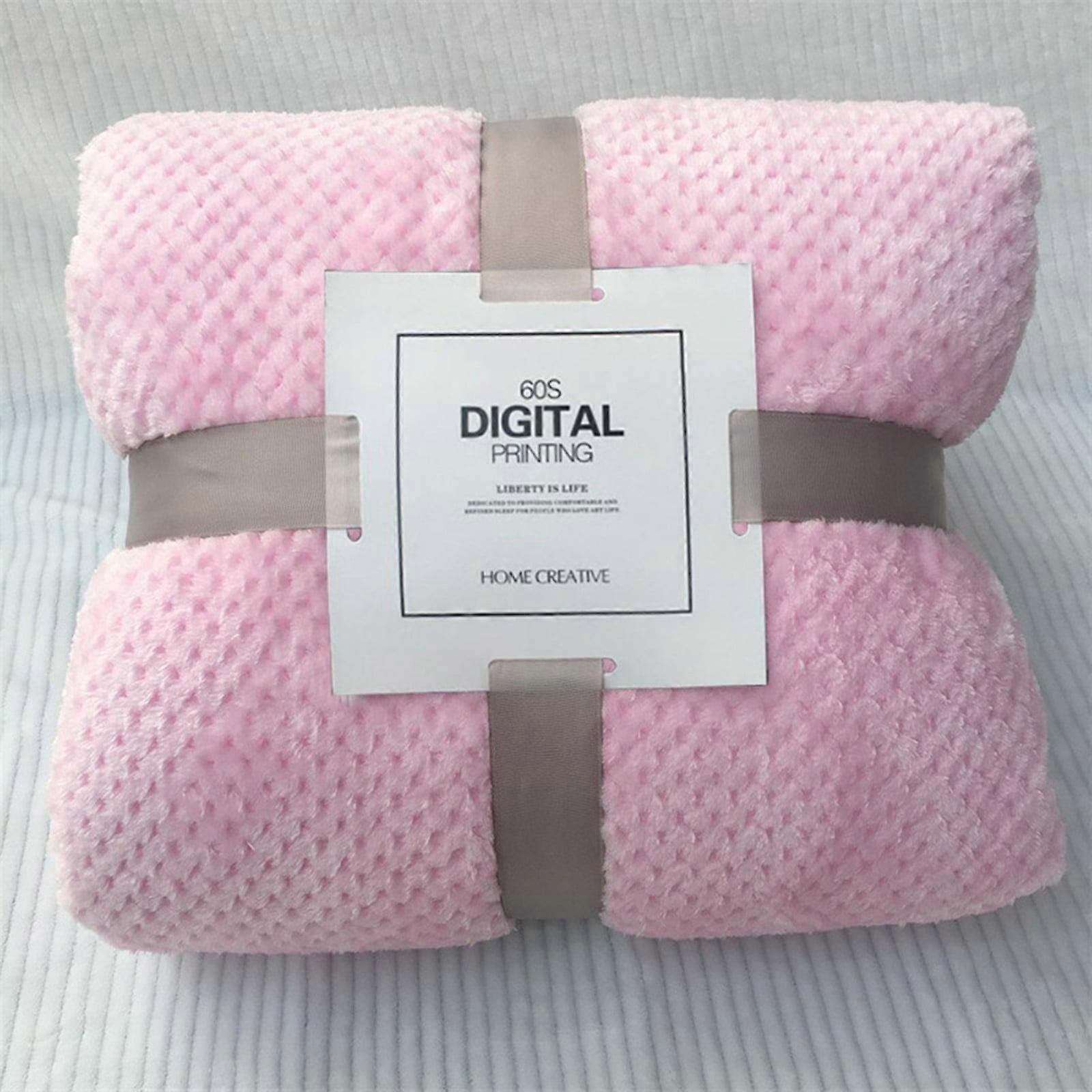 TAIAOJING Throw Blanket for Couch Sofa or Bed Throw Size, Soft Fuzzy Plush , Flannel Lap Blanket 100*150cm/70*100cm/45*65cm