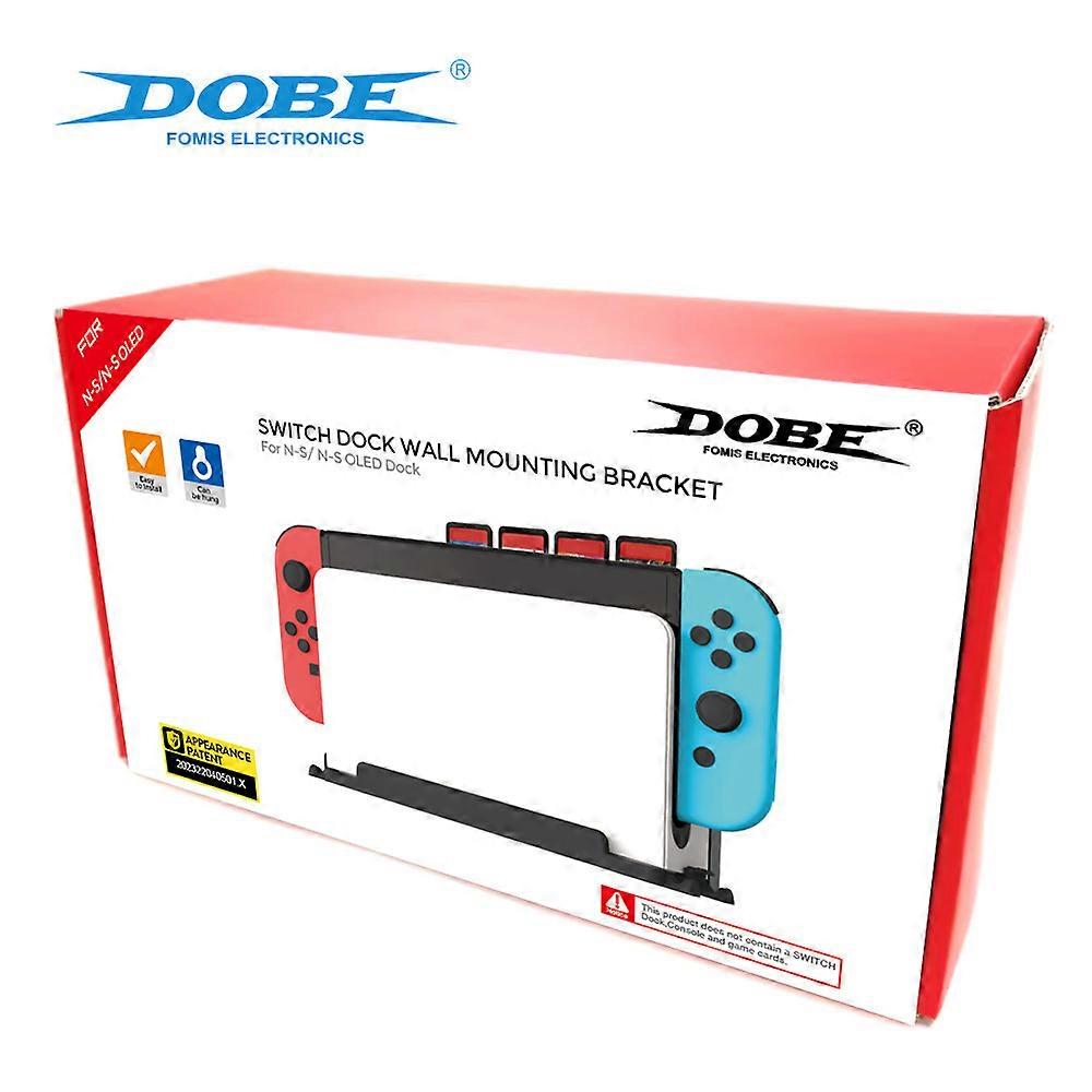 Switch OLED console wall stand, Switch wall storage stand with game card storage box