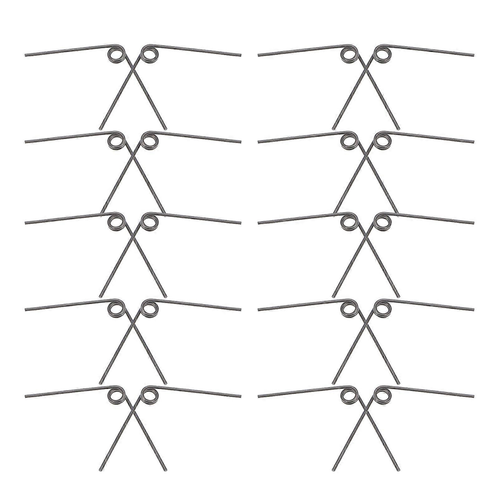 Stainless Steel Small Torsion Spring V-Shape for Pruner Replacement 25Pcs Silver