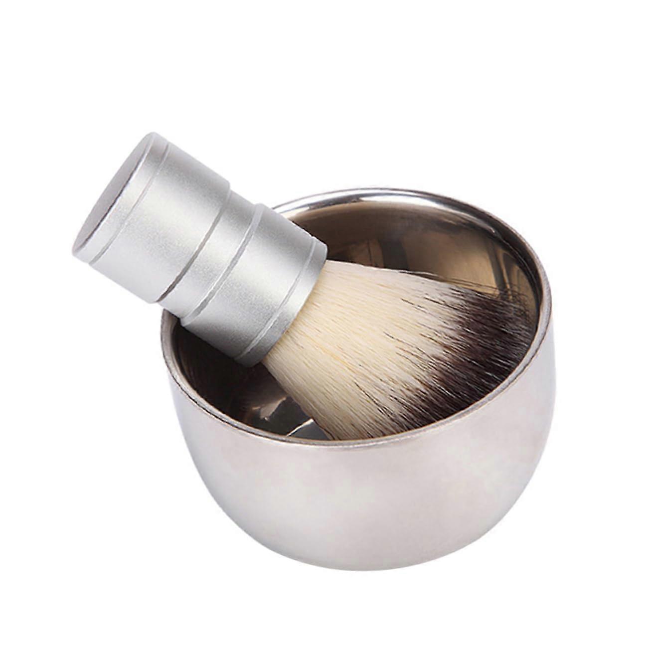 2pcs Double Sided Beard Brush Kit with Ergonomic Handle for Professional Beard Care and Salon Finish