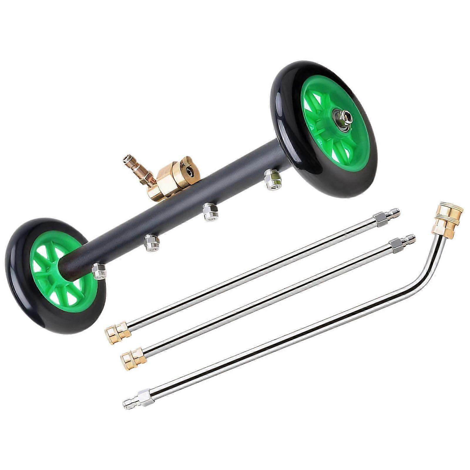 Pressure Washer with Water Broom Attachment for Trucks and SUVs, Dual Mode Cleaning, Green