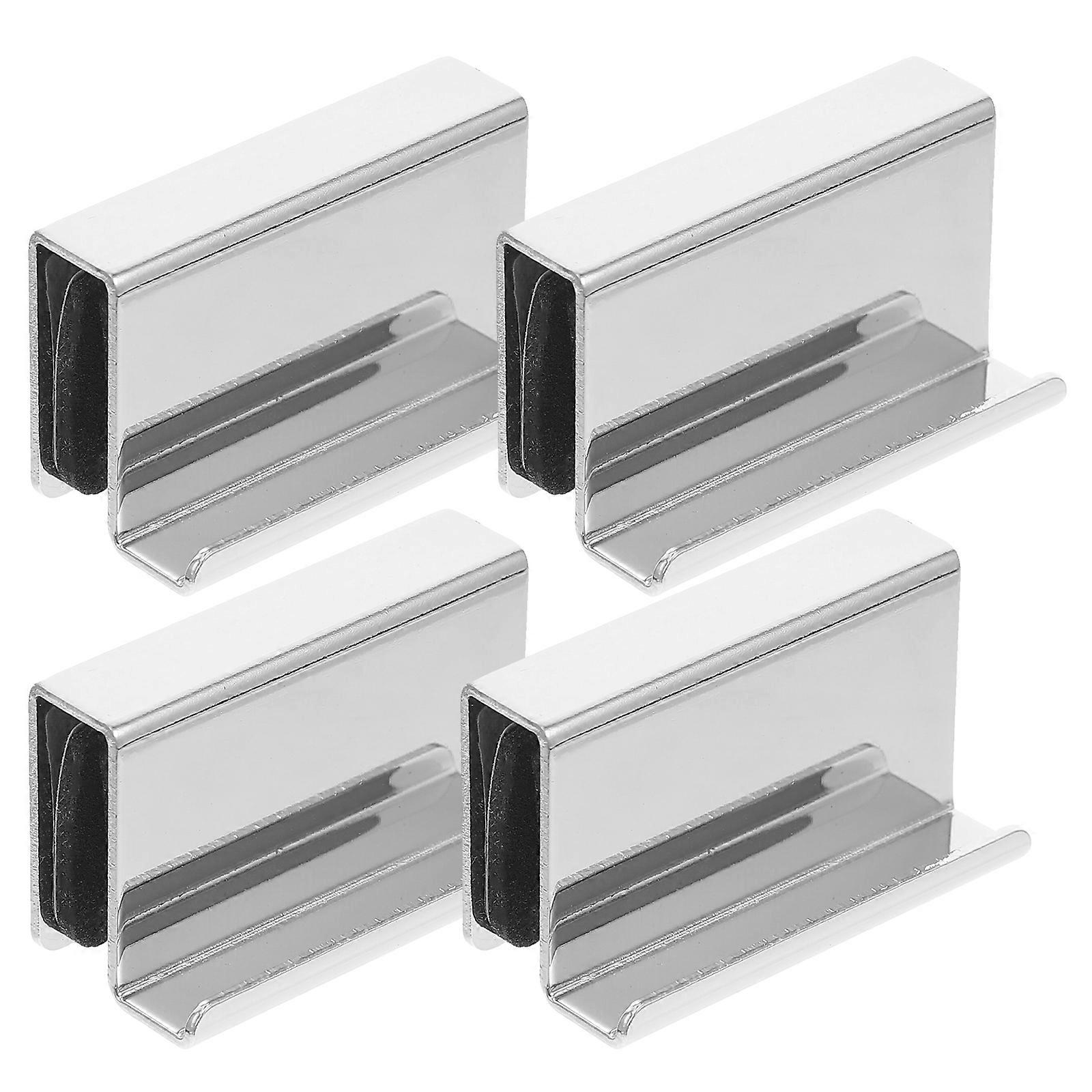 4pcs Showcase Door Clip Handles for Glass Door Replacement