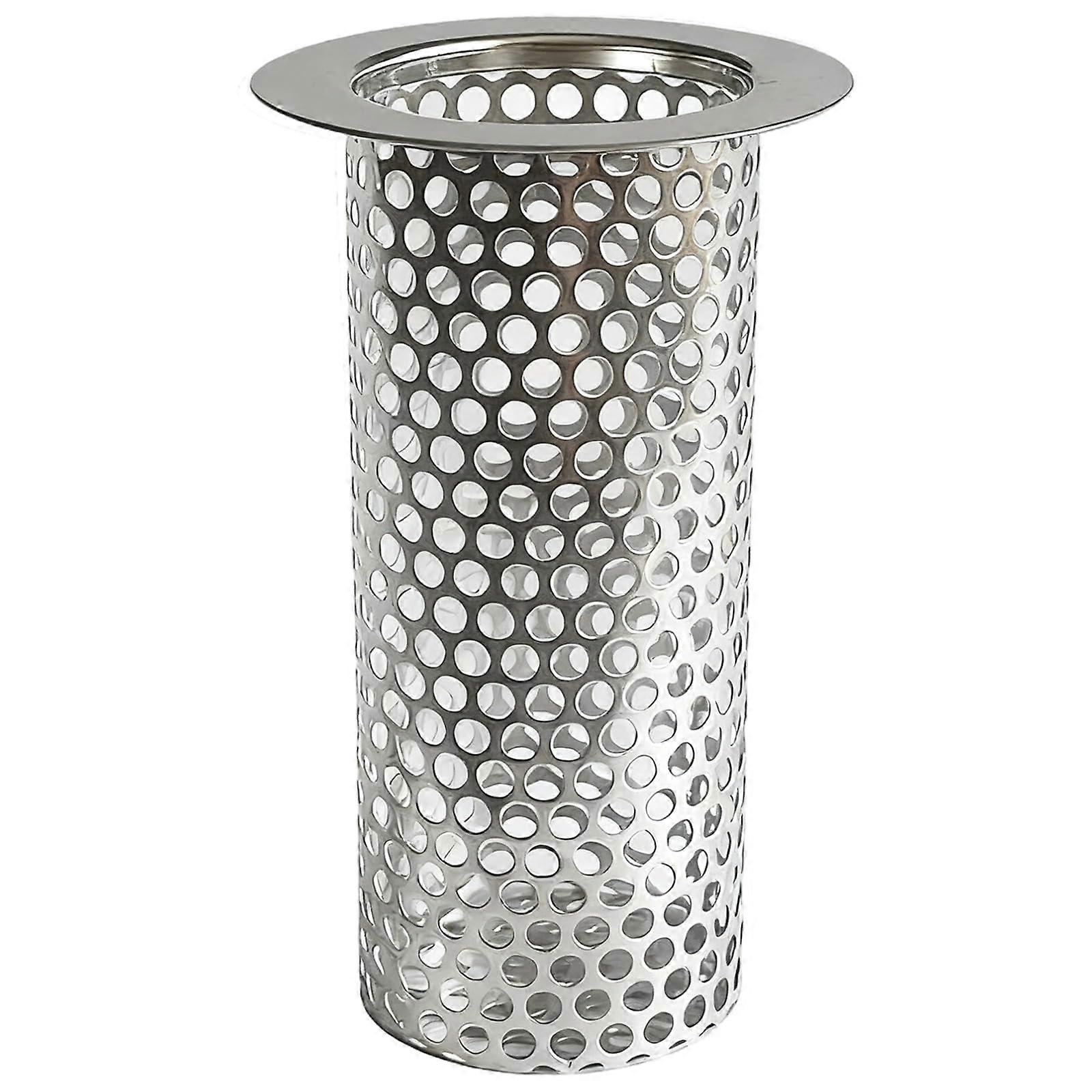 5.9 Inch Stainless Steel Drain Strainer, AntiClog Filter for Kitchen Sink and Shower