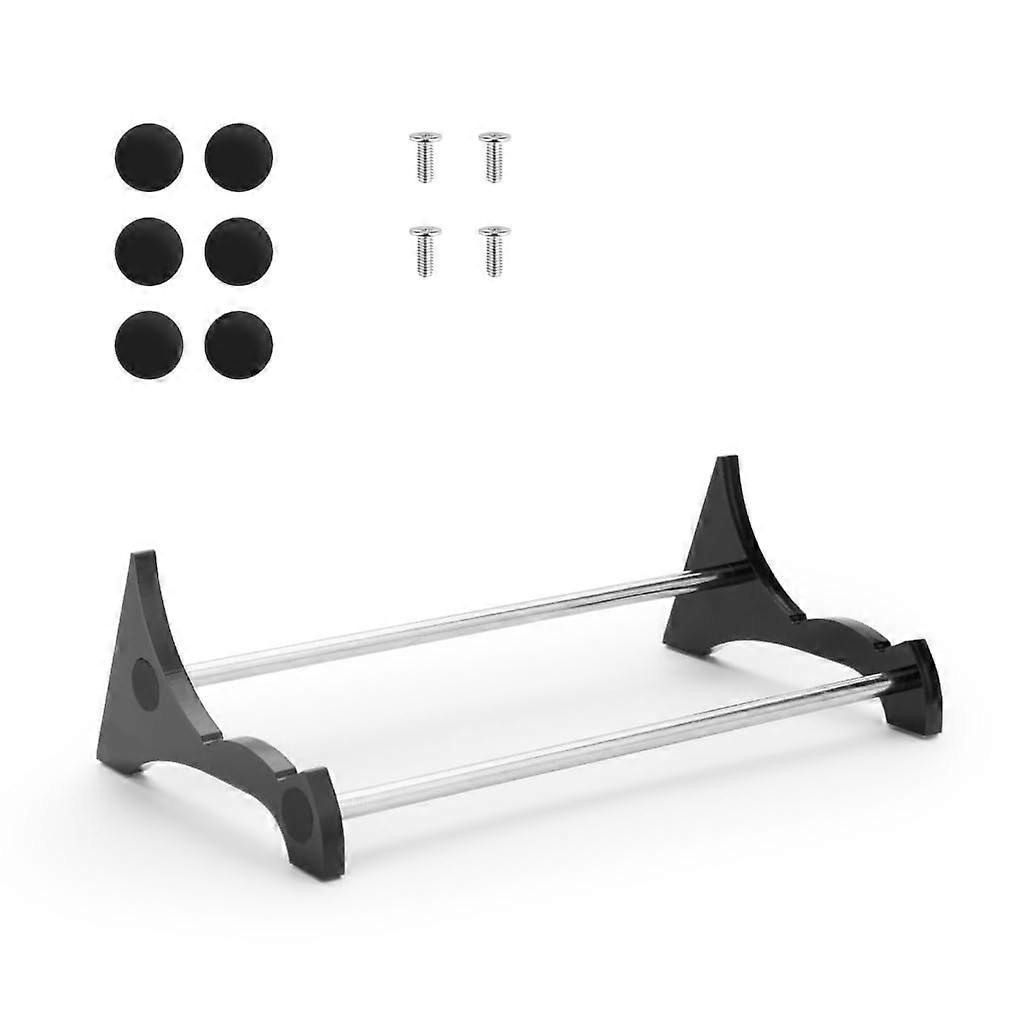 Portable Acrylic Speaker Stand with AntiSlip Feet, Vibration Reduction for Desktop and Home