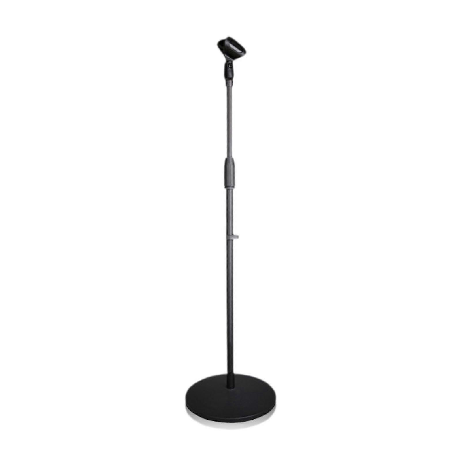 Vertical Microphone Stand Adjustable Height Professional Floor Mic Stand for Live Meetings, Recording, and Events