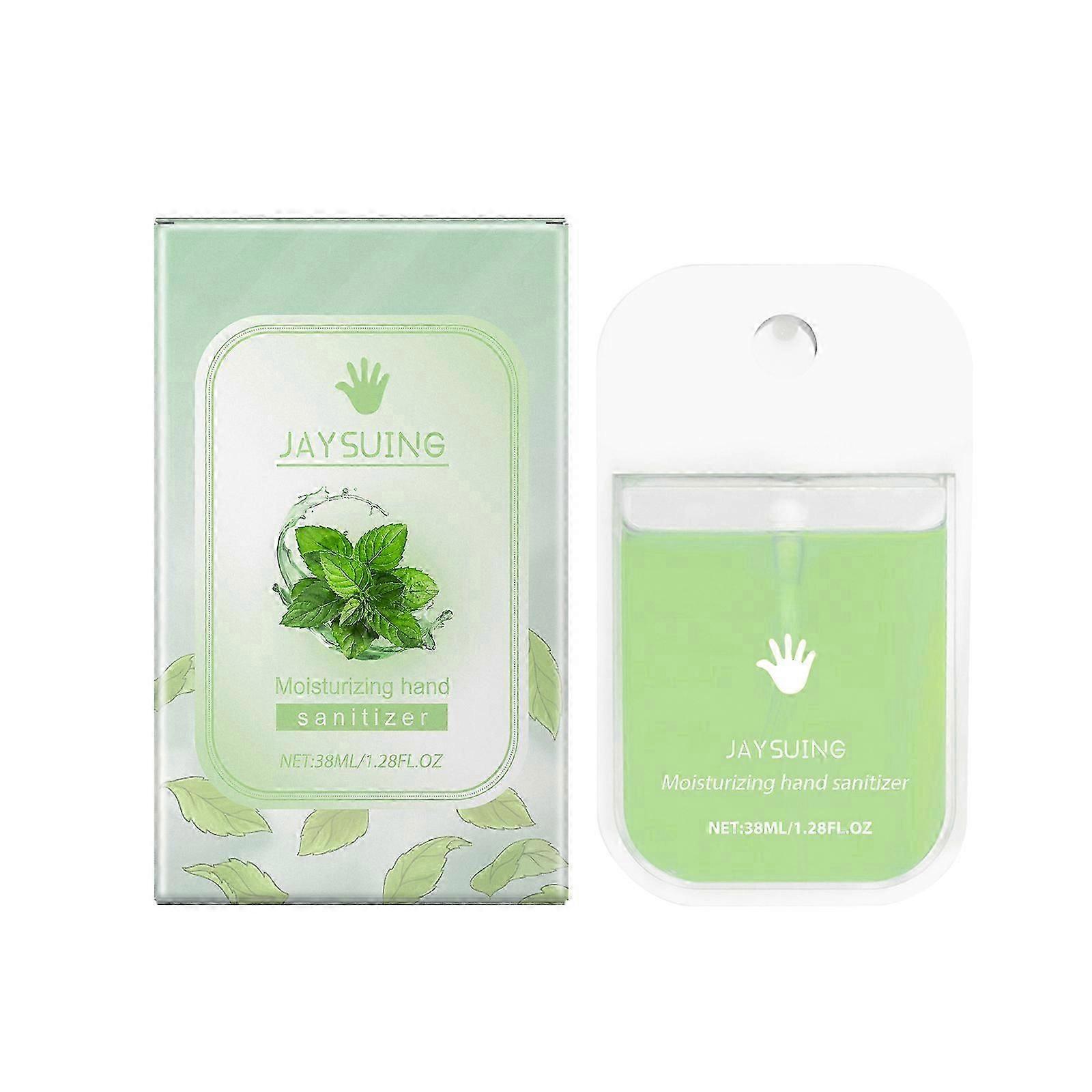 Portable Hand Sanitizer Spray with Peppermint, Aloe & Lemon  Refreshing, Moisturizing & Compact 38ml