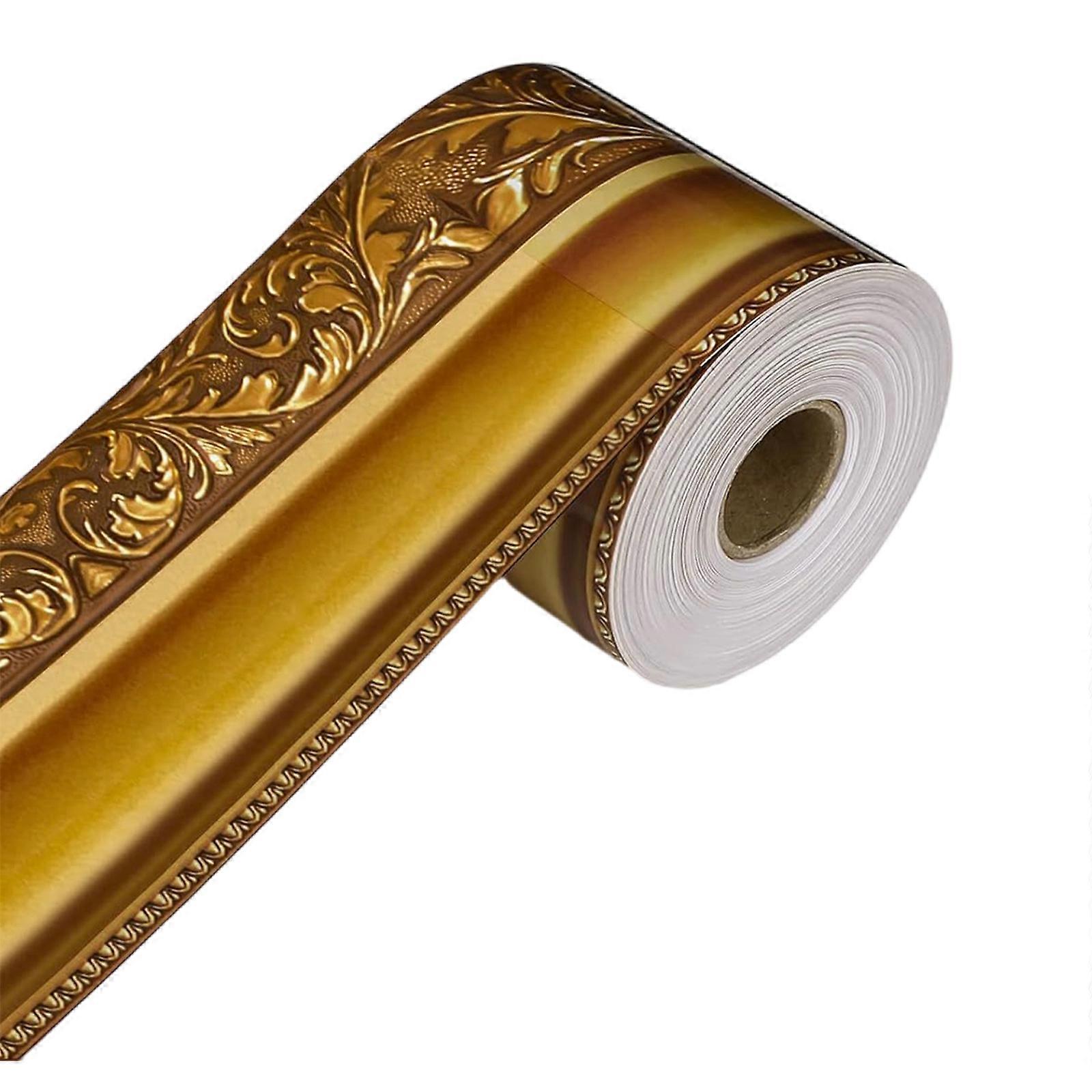 Elegant Antique Bulletin Board Edging Sticker Application 10 Meter Roll Reusable Paper Border For Wall Mirrors Multicolor