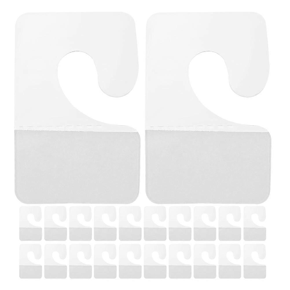 Hanging Hooks Transparent Plastic Hanging Tags for Storage Use 250Pcs