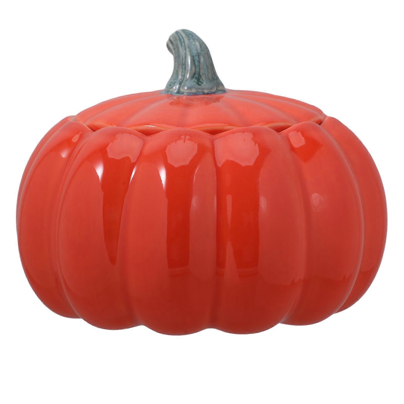 Pumpkin Storage Can Ceramic Jar for Storage 1Pcs Kitchen Gift Packaging