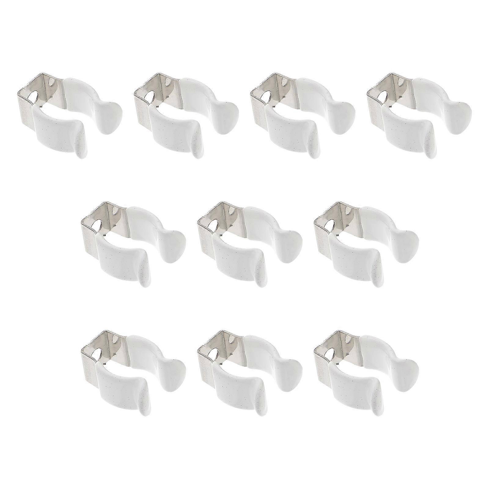 LED Light Tube Clamp U Bracket for Secure Mounting 10Pcs Plastic Coated Holders