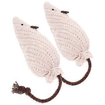 Kattmynta Plyschleksak för Katt Interaktiv Tuggleksak 2-delars Kattungelekset