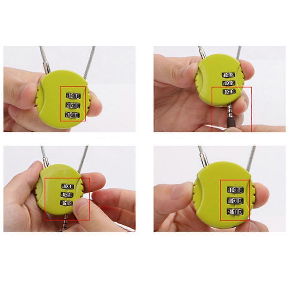 Backpack Lock Metal Password Lock for Locking 2Pcs Outdoor Luggage Use