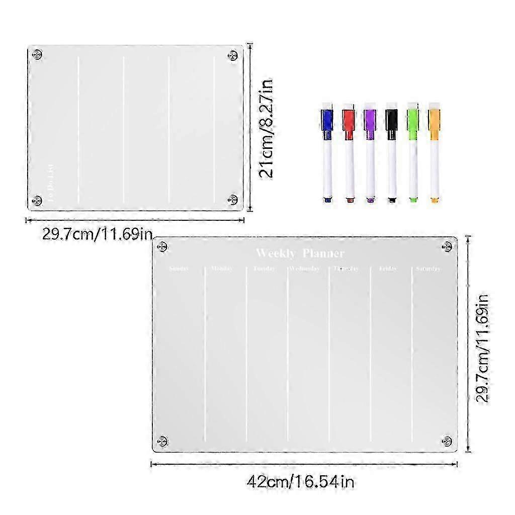 Weekly Planner Whiteboard Fridge Message Schedule Board 5 C 26-27s