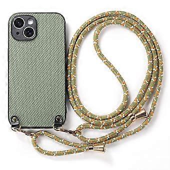 Case For Iphone 13 Mini Green Crossbody Extra Long Lanyard Retractable Adjustable Back Shoulder Stra No7673