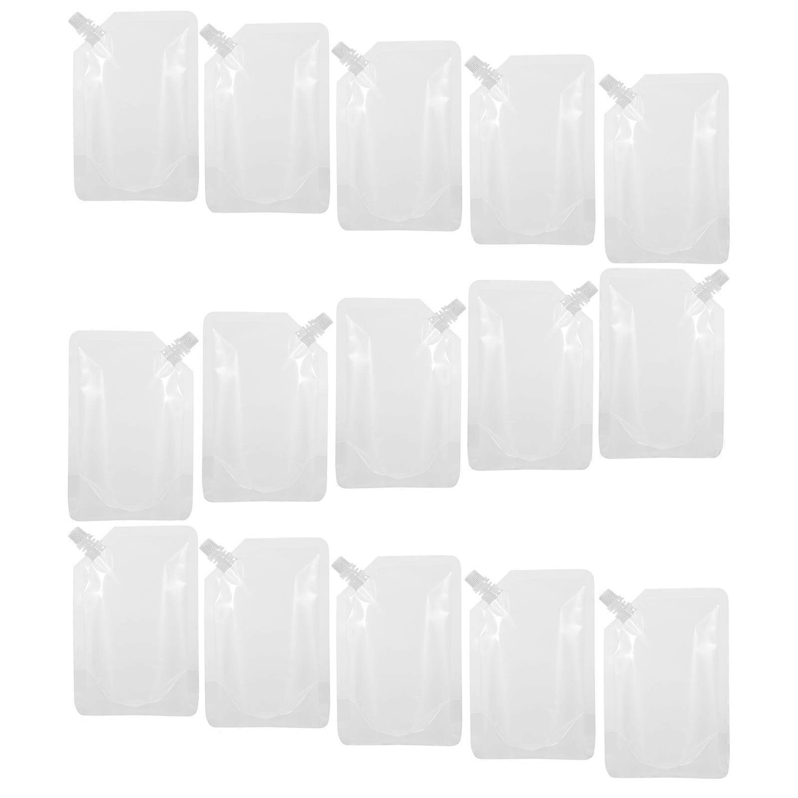 Drinking Flasks Plastic Beverage Flasks for Storage Use 50Pcs