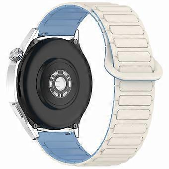 For Samsung Galaxy Watch7 44mm/40mm/Watch FE 40mm/Watch6 40mm/44mm Silicone Band Dual Color 20mm Mag