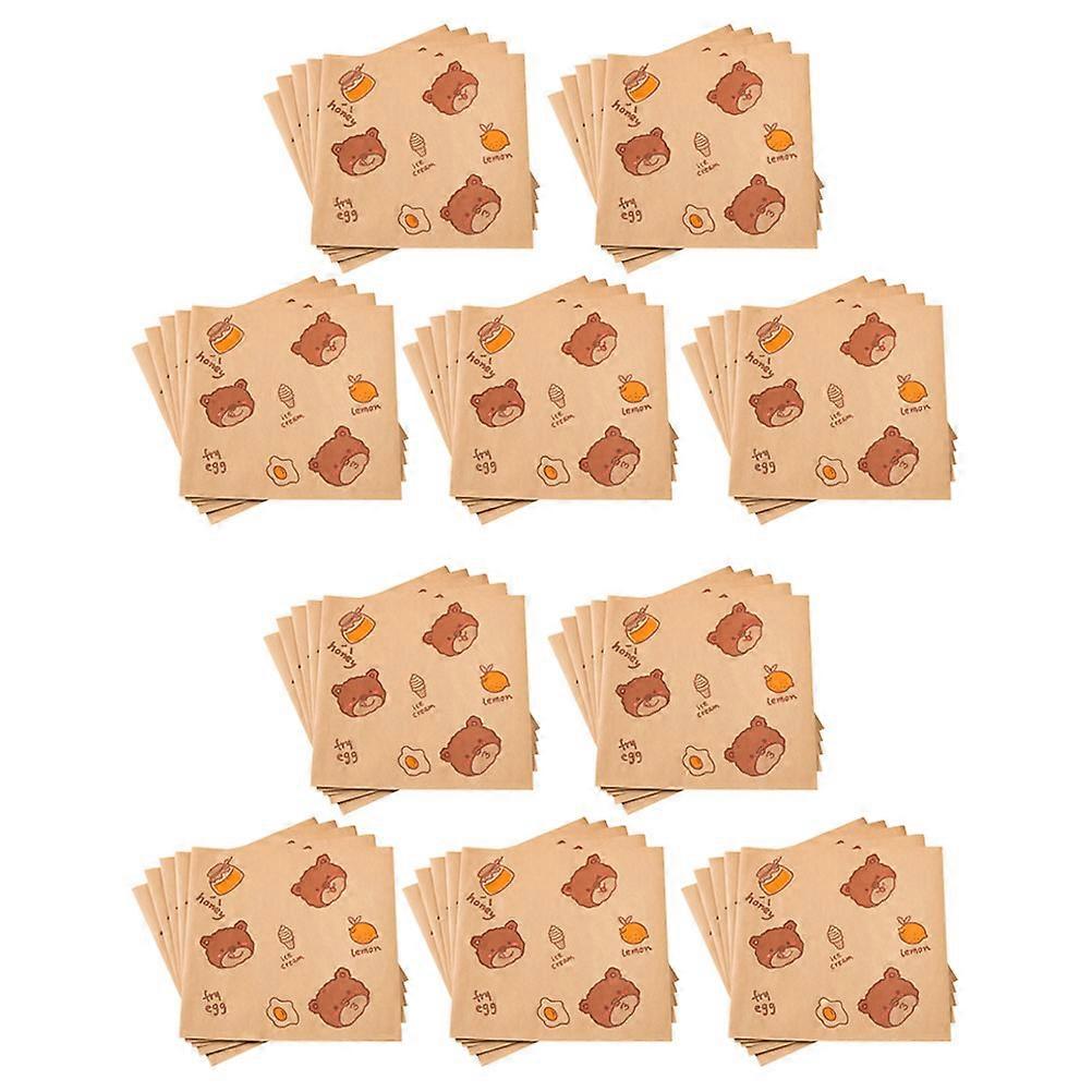 Food Wrap Paper for Packing Use 50 Sheets Multi-Function Sandwich Paper