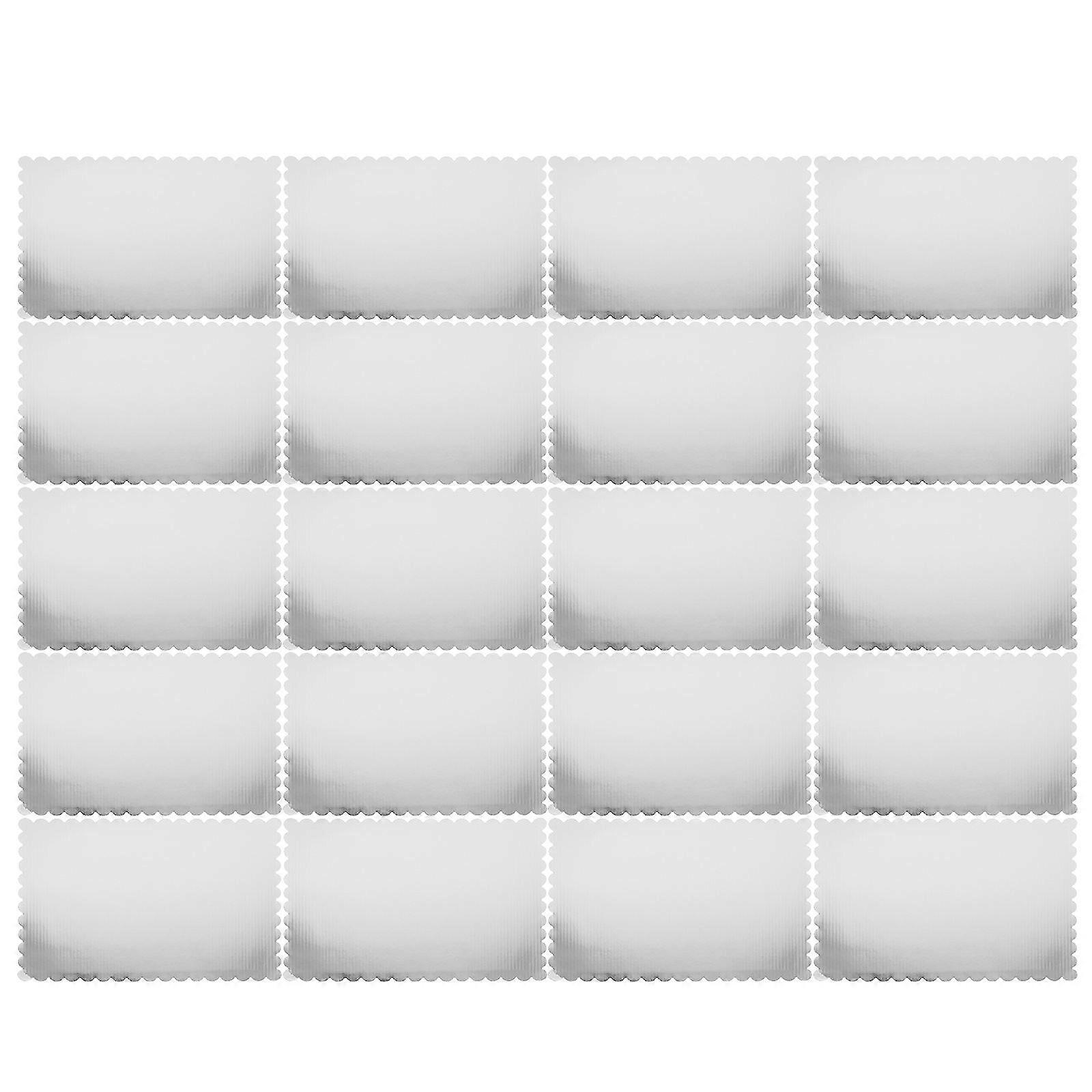 White Cake Cardboard Base Corrugated Cake Boards for Baking Use 20Pcs