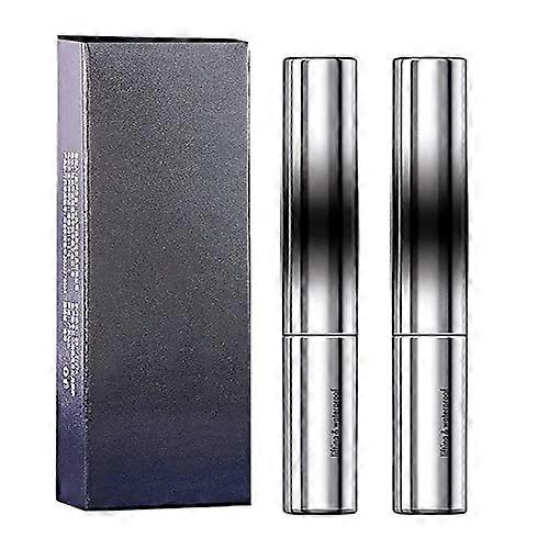 Metal Mascara Waterproof Dual Pack with Extra Slim Bristleless Rod for Precise Lash Application