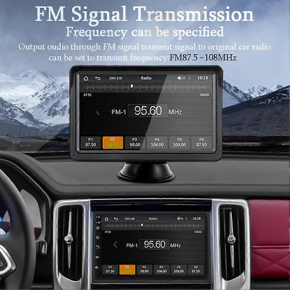 7 Inch Carplay Android Car Display Universal Multimedia Touch Screen Video Player Without Camera