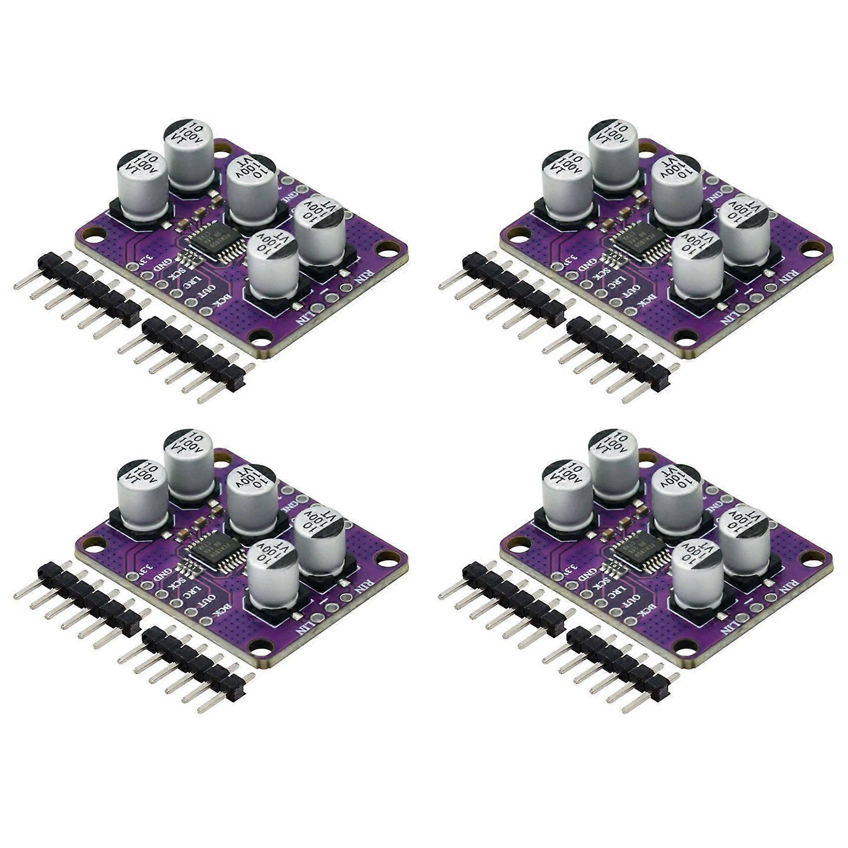 4X PCM1808 105dB SNR Audio Stereo ADC Single-Ended Analog-Input Decoder 24bit Amplifier Board Player Module