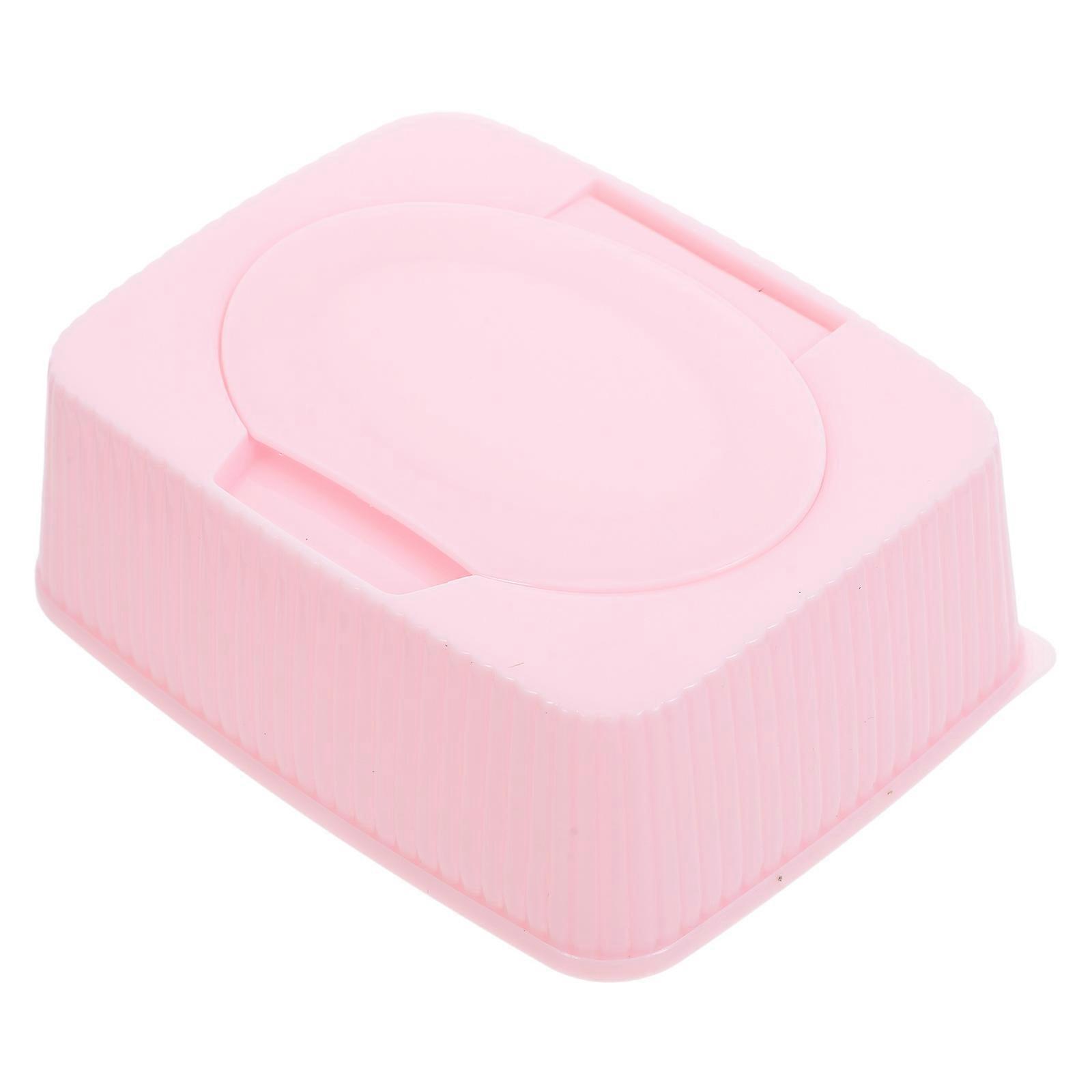 Pink Baby Wipes Container for Easy Pullout 5Pcs Storage Box Holder