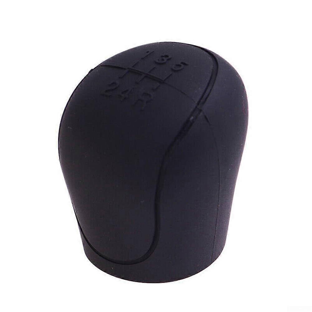Gear Shift Knob Cover Black Silicone 5 Speed Manual Protector Extreme Temperature Resistant
